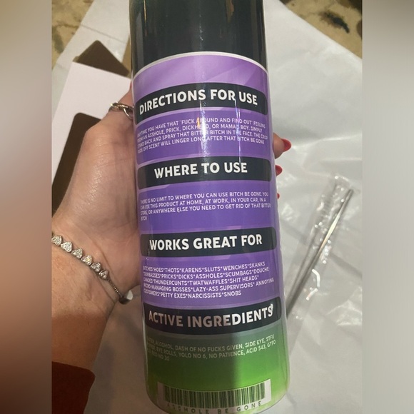 Funny Tumbler with metal straw and cleaning brush & Gift Box - Picture 3 of 5